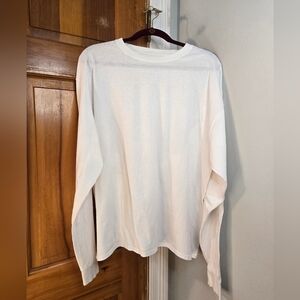 Champion White Long Sleeve Tee Sz XL